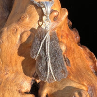 Agni Mani Wire Wrapped Pendant Sterling #3769-Moldavite Life