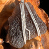Agni Mani Wire Wrapped Pendant Sterling #3770-Moldavite Life