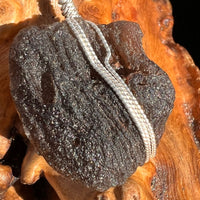 Agni Mani Wire Wrapped Pendant Sterling #3773-Moldavite Life