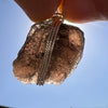 Agni Mani Wire Wrapped Pendant Sterling #3774-Moldavite Life