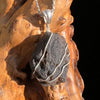 Agni Mani Wire Wrapped Pendant Sterling #3776-Moldavite Life