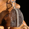 Agni Mani Wire Wrapped Pendant Sterling #3778-Moldavite Life