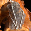 Agni Mani Wire Wrapped Pendant Sterling #3781-Moldavite Life