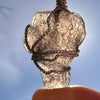 Agni Mani Wire Wrapped Pendant Sterling #3782-Moldavite Life