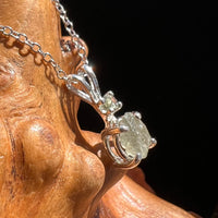 Alexandrite & Moldavite Necklace Silver Sterling #2923-Moldavite Life