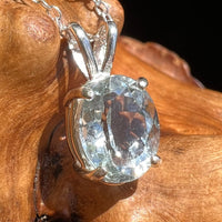 Aquamarine Necklace Sterling SIlver Faceted #1804-Moldavite Life