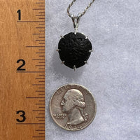 Australite Pendant Necklace Sterling Silver #2947-Moldavite Life