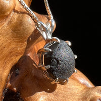 Australite Pendant Necklace Sterling Silver #2954-Moldavite Life