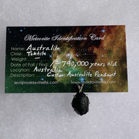Australite Pendant Sterling Silver-Moldavite Life