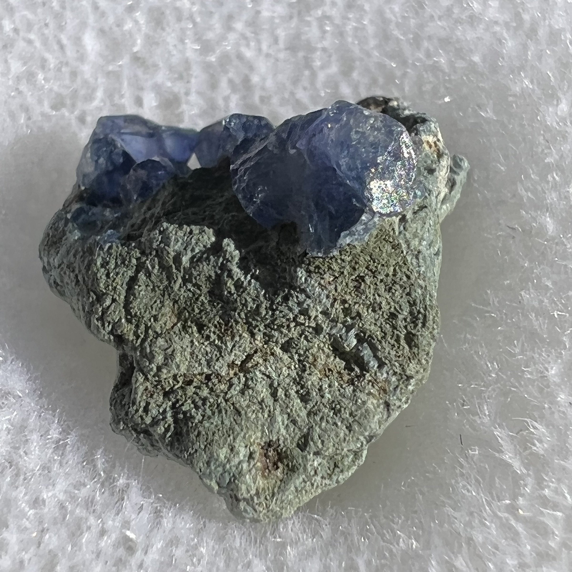 Benitoite & Crossite-Moldavite Life