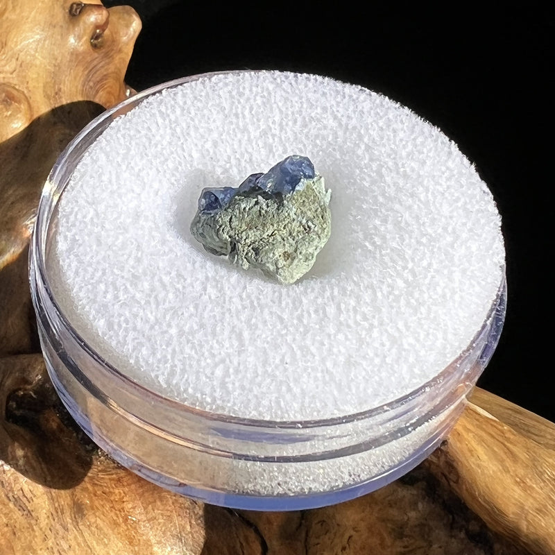 Benitoite & Crossite-Moldavite Life