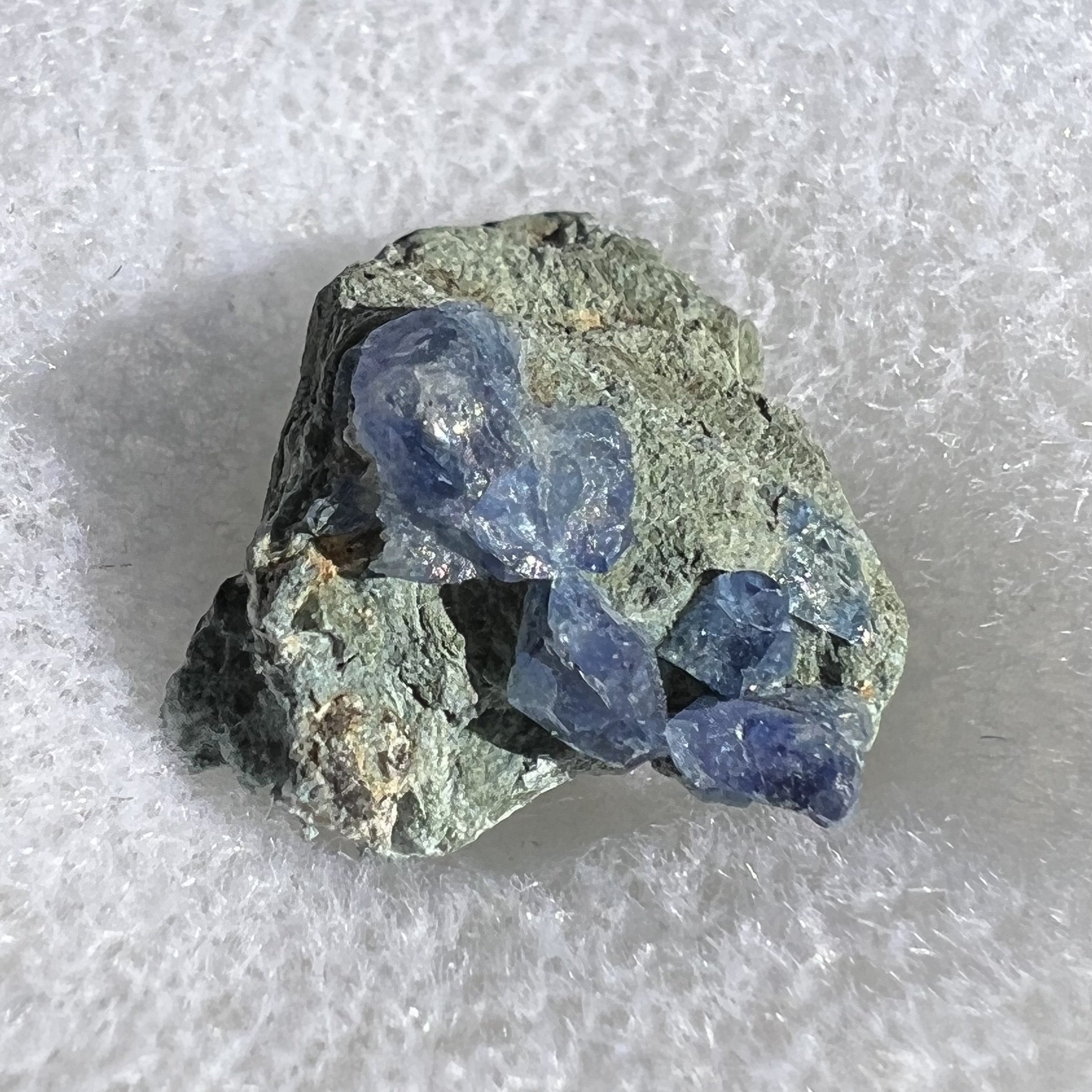 Benitoite & Crossite-Moldavite Life