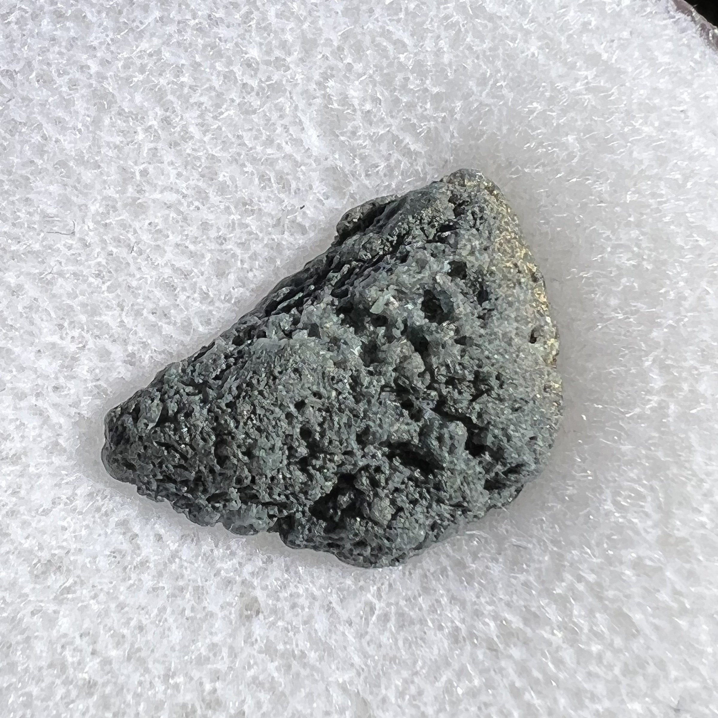 Benitoite Crystal Crossite Included-Moldavite Life