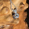 Benitoite Crystal Necklace Silver Natural-Moldavite Life