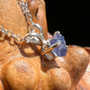 Benitoite Crystal Necklace Sterling #2619-Moldavite Life