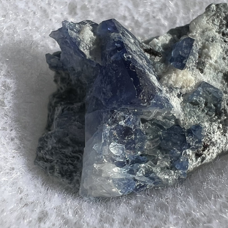 Benitoite, Natrolite, & Crossite-Moldavite Life