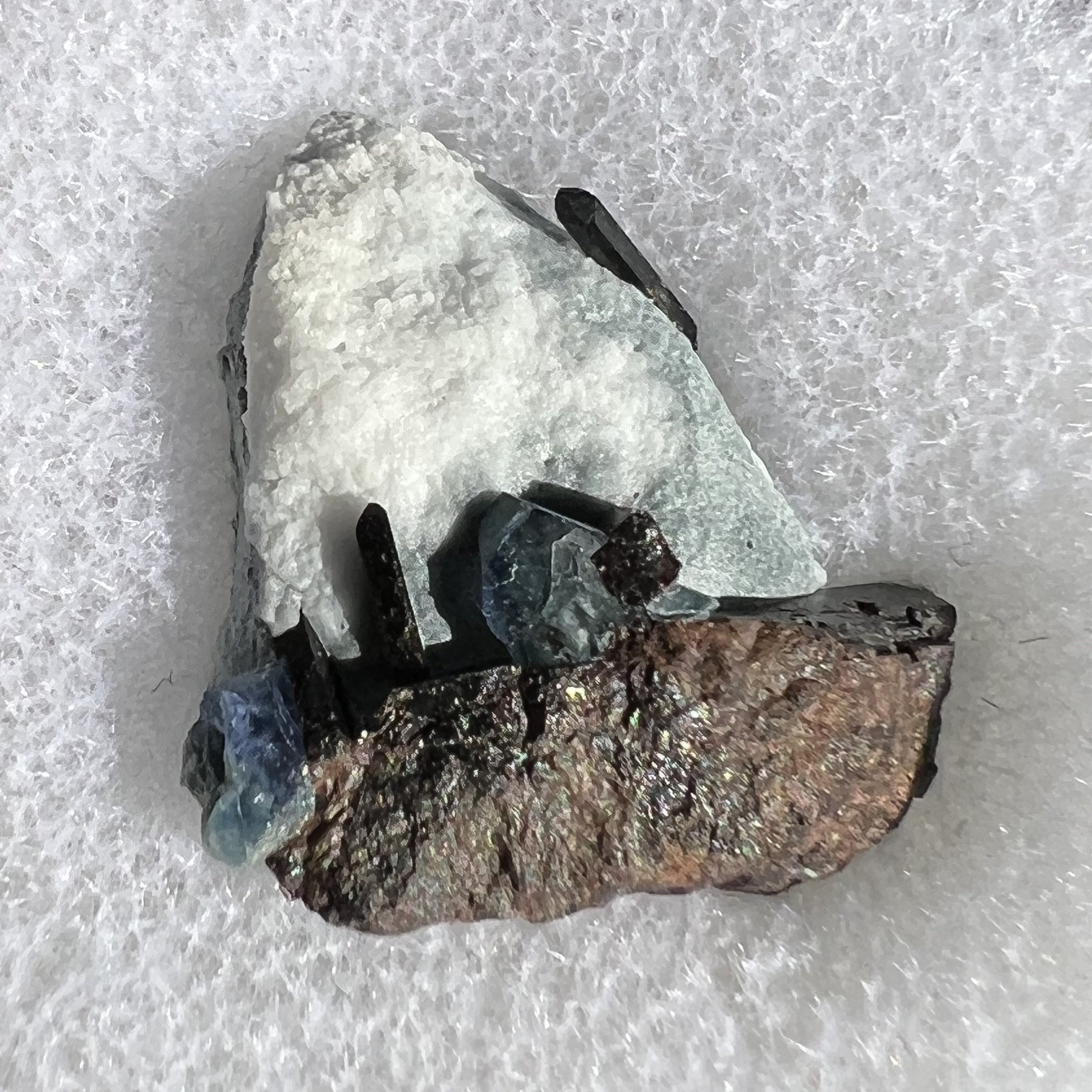 Benitoite, Neptunite, Natrolite, & Crossite-Moldavite Life