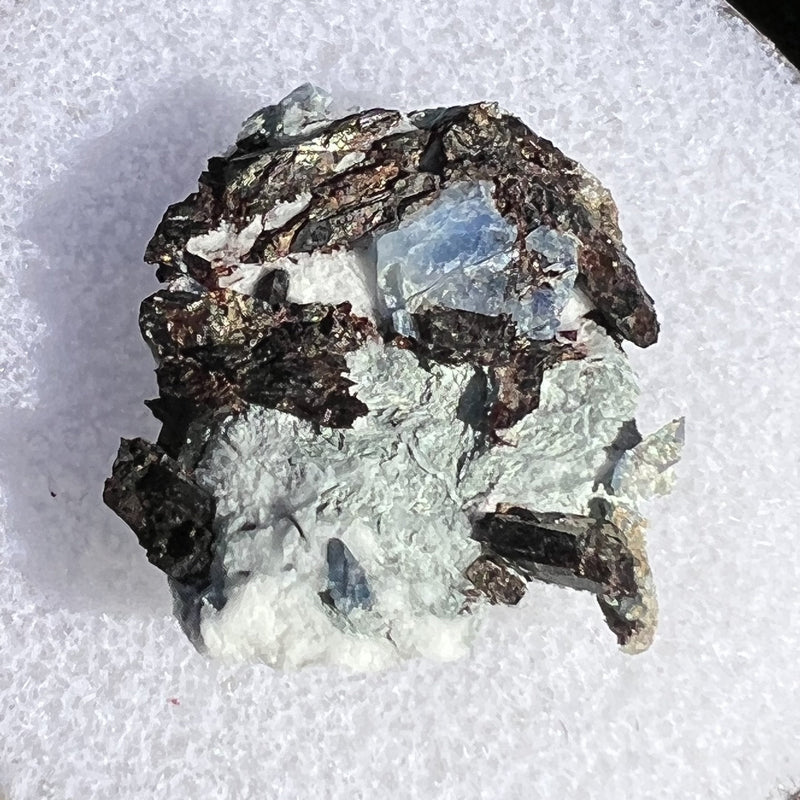 Benitoite, Neptunite, Natrolite, & Crossite-Moldavite Life