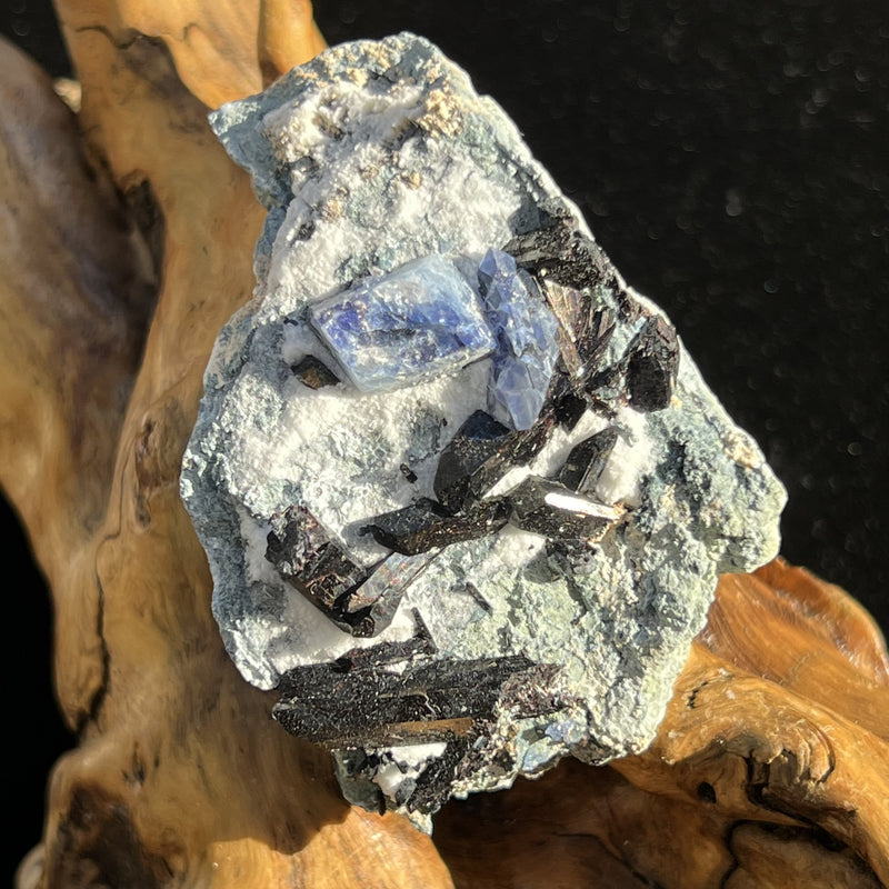 Benitoite, Neptunite, Natrolite, & Crossite-Moldavite Life