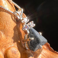 Benitoite & Tanzanite Necklace Sterling Silver #2604-Moldavite Life