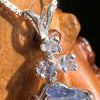 Benitoite & Tanzanite Necklace Sterling Silver #2607-Moldavite Life
