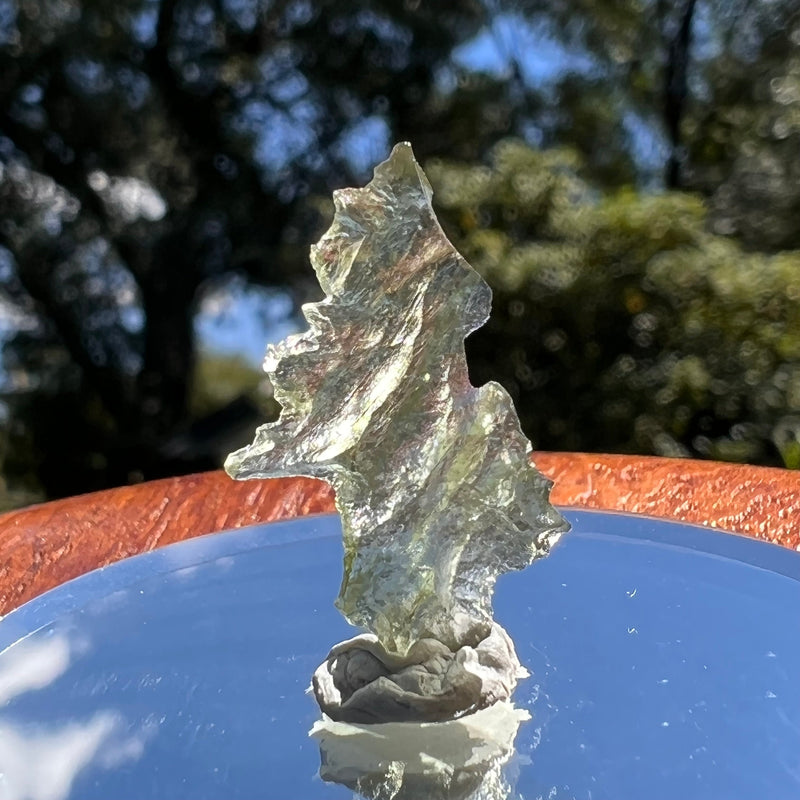 Besednice Moldavite 0.42 grams #477-Moldavite Life
