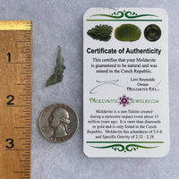 Besednice Moldavite 0.49 grams #441-Moldavite Life