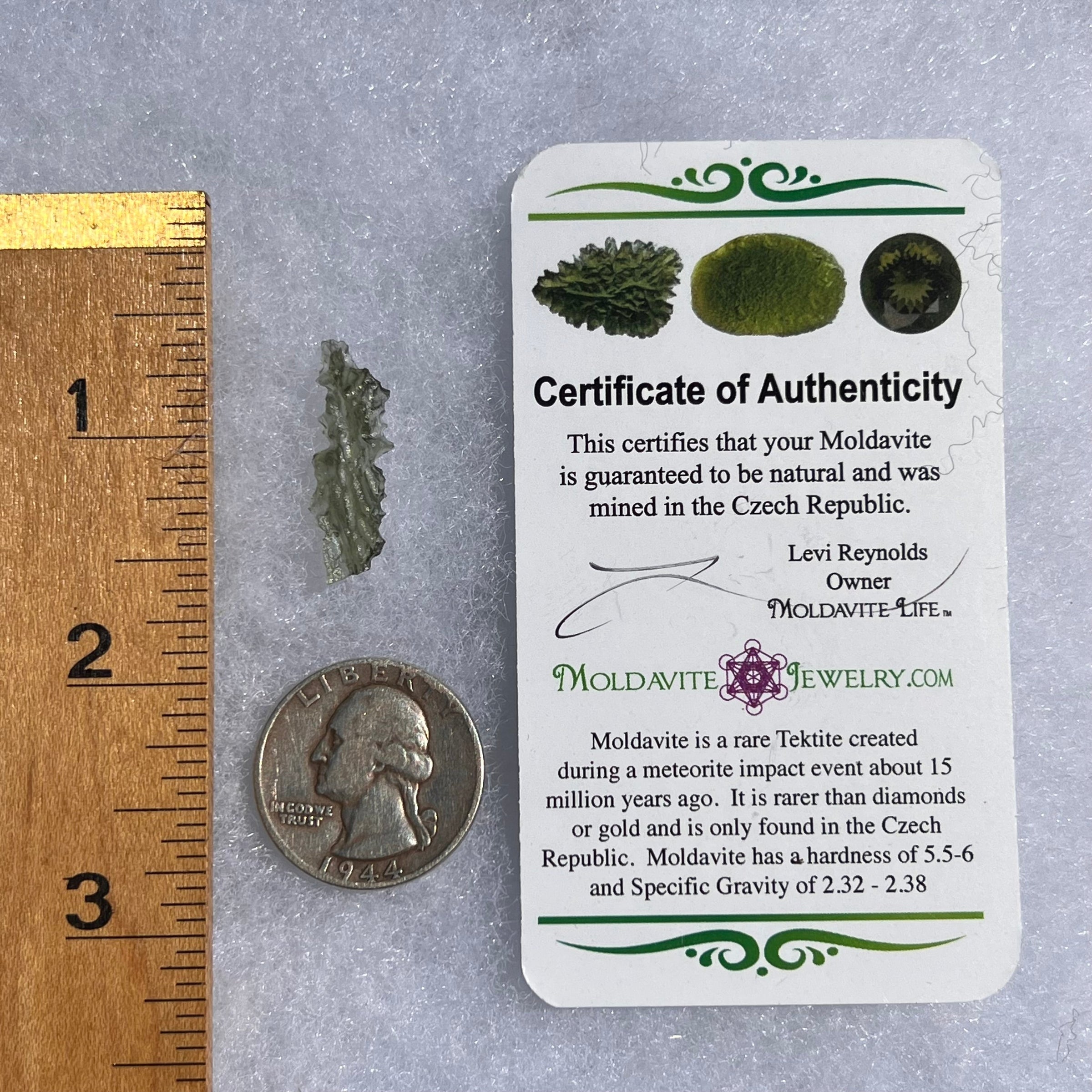 Besednice Moldavite 0.53 grams #460-Moldavite Life