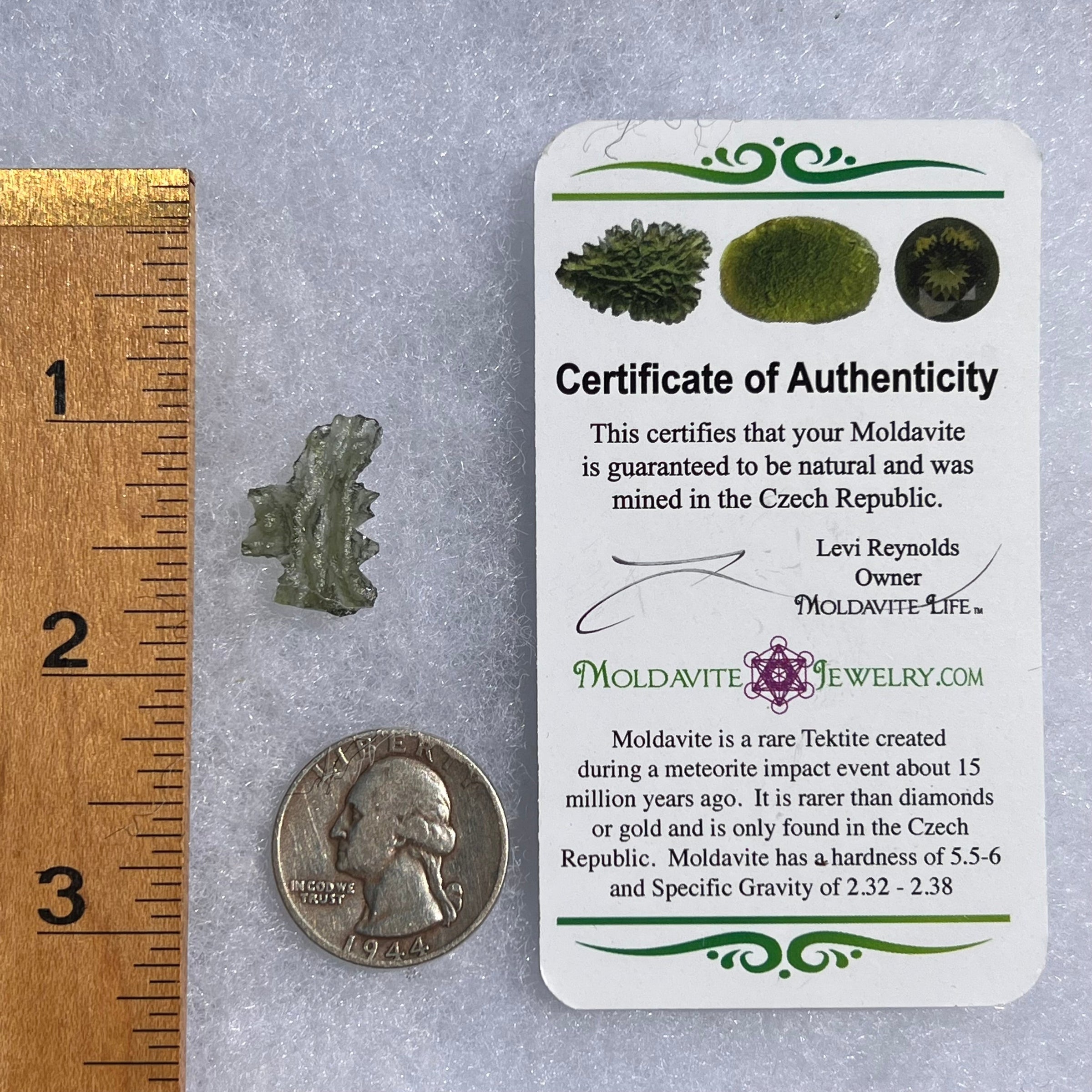 Besednice Moldavite 0.78 grams #425-Moldavite Life