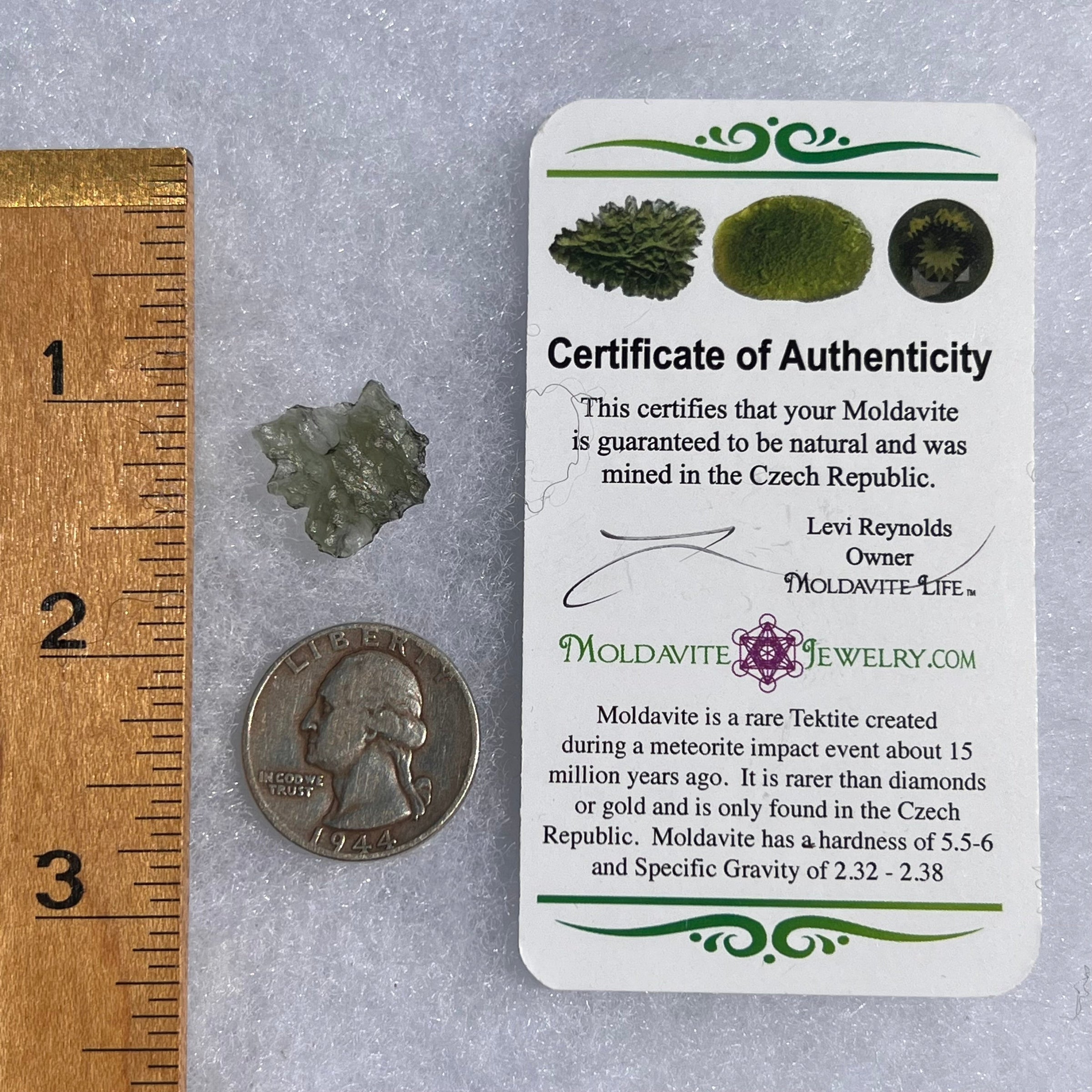 Besednice Moldavite 0.79 grams #398-Moldavite Life