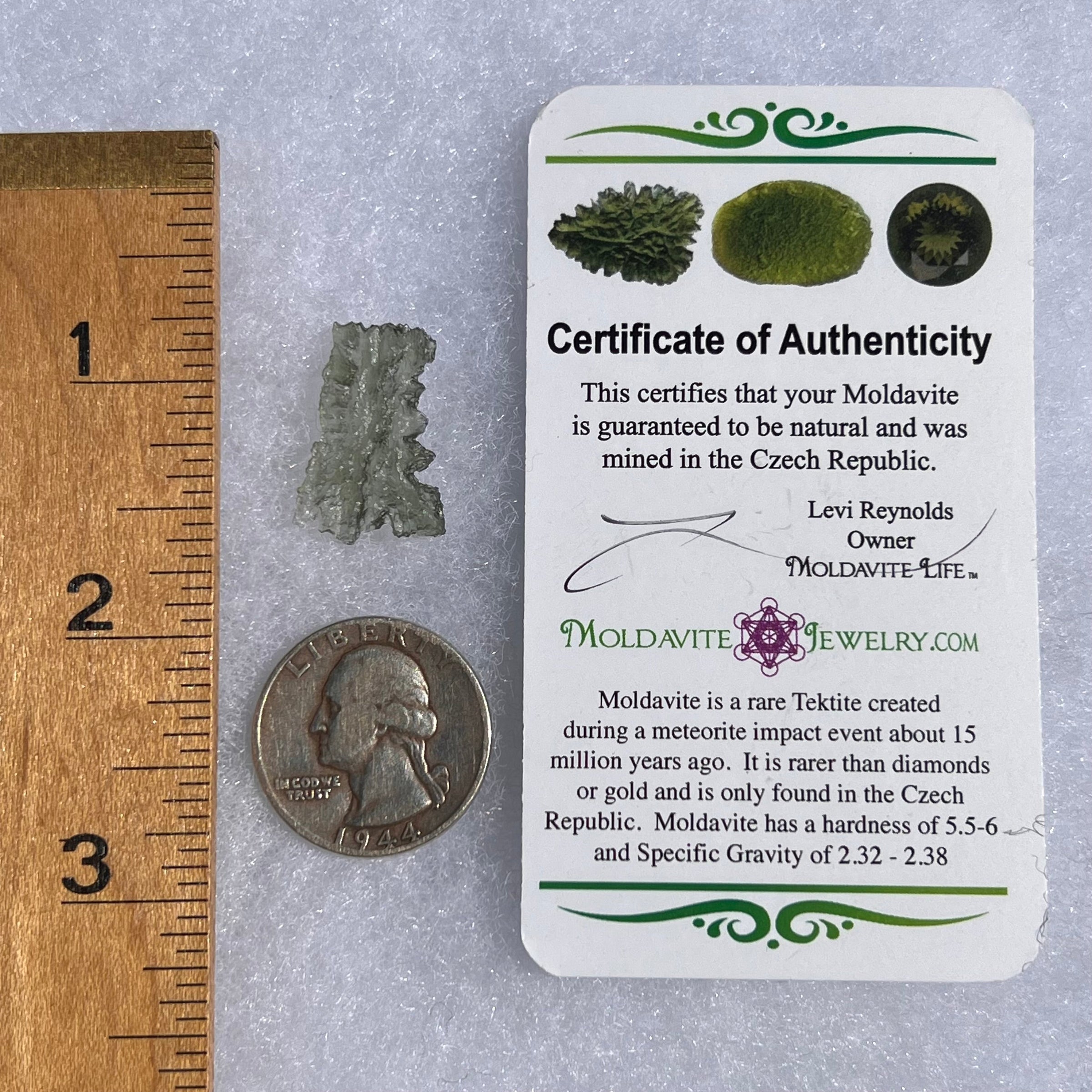 Besednice Moldavite 0.8 grams #368-Moldavite Life