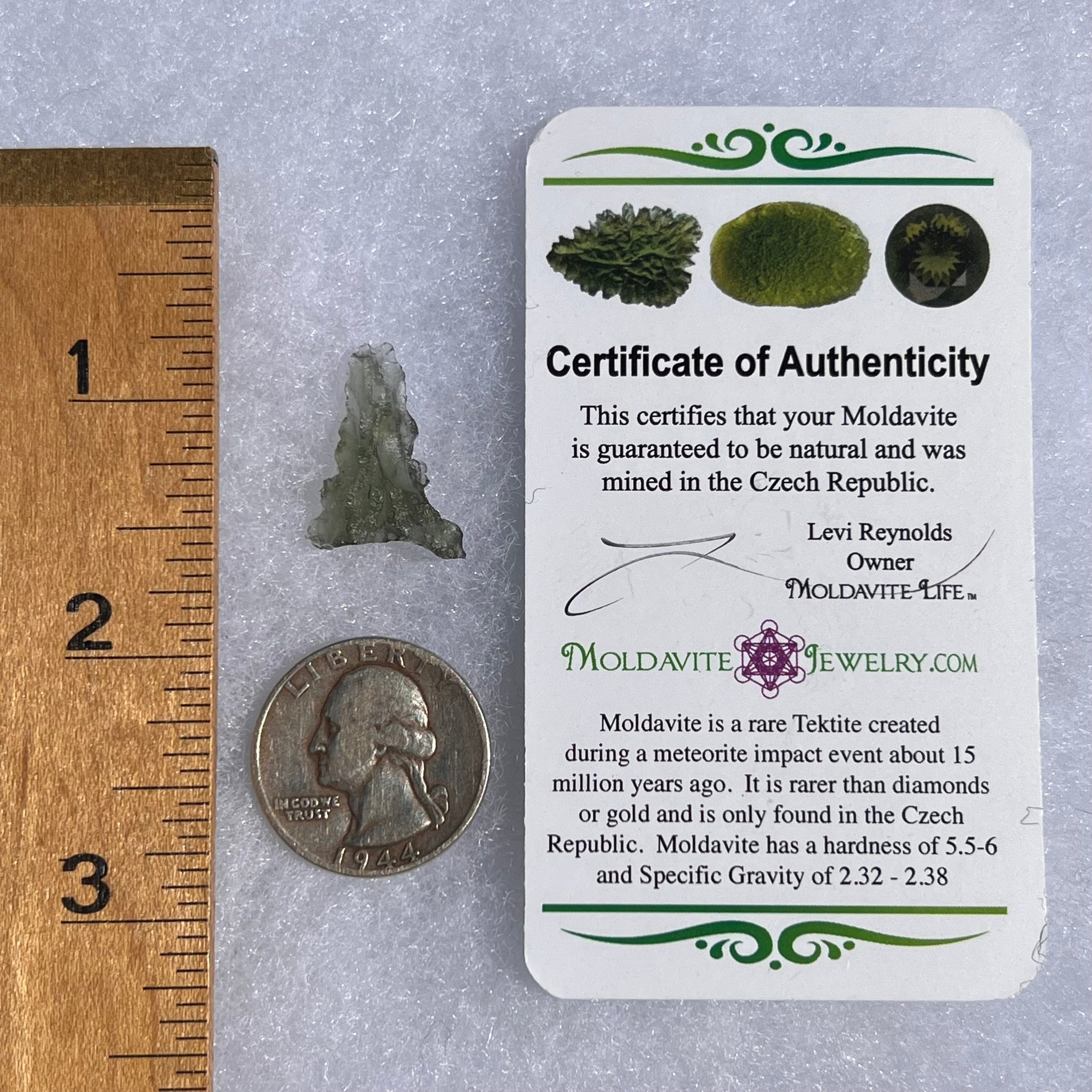 Besednice Moldavite 0.8 grams #372-Moldavite Life