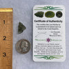 Besednice Moldavite 0.96 grams #423-Moldavite Life