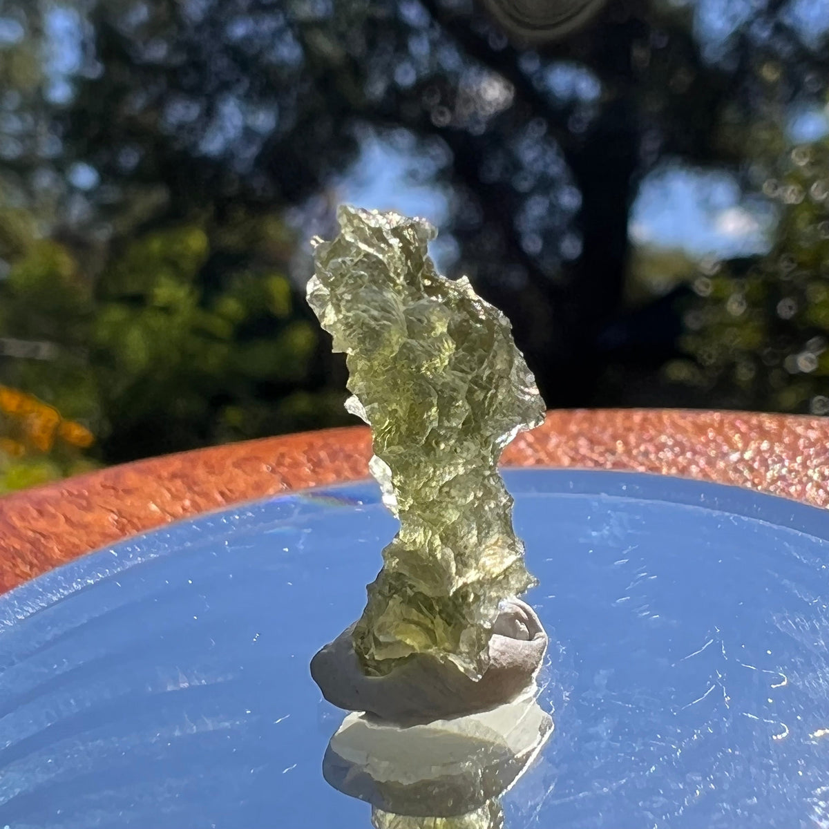 Besednice Moldavite 0.98 grams #416-Moldavite Life