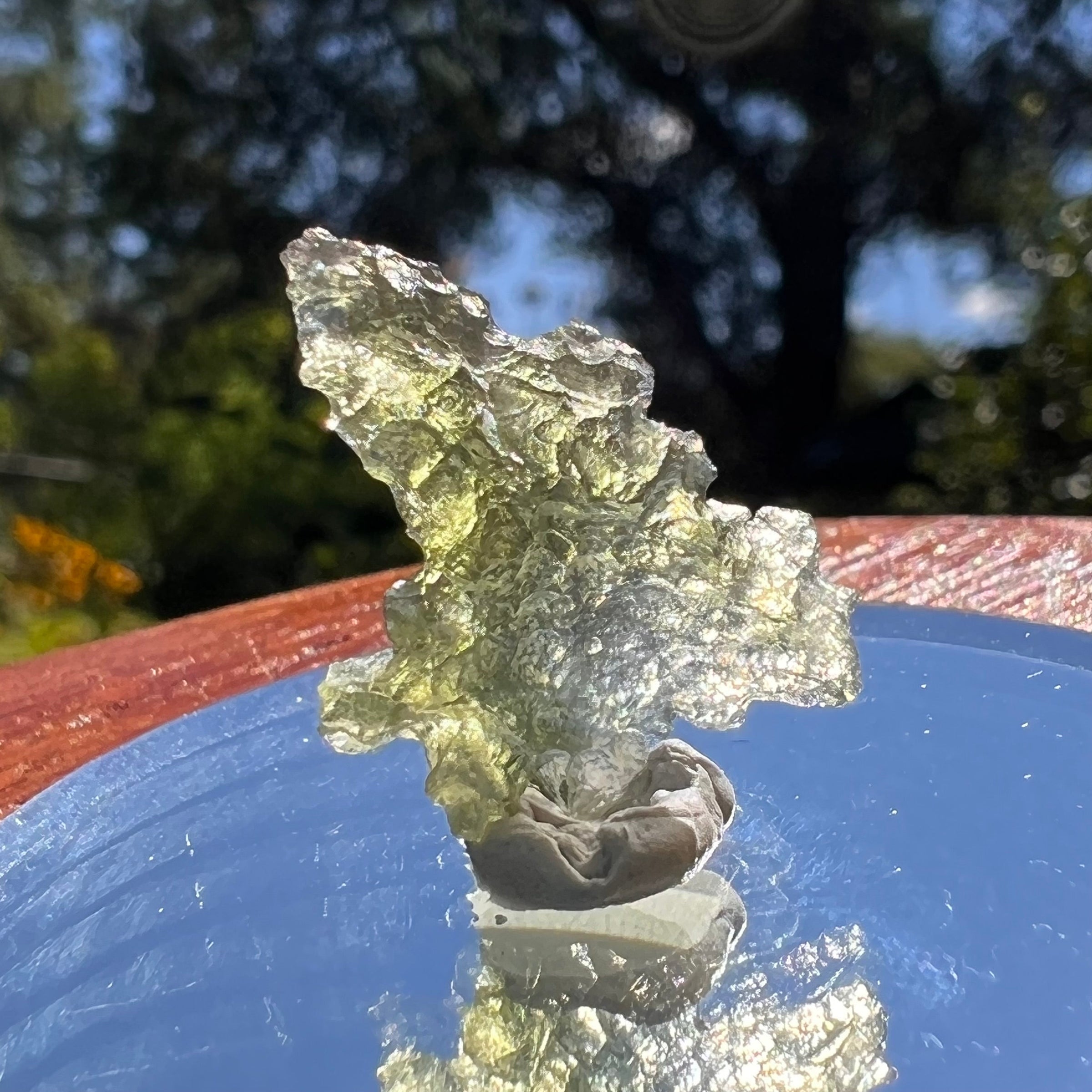 Besednice Moldavite 0.98 grams #416-Moldavite Life