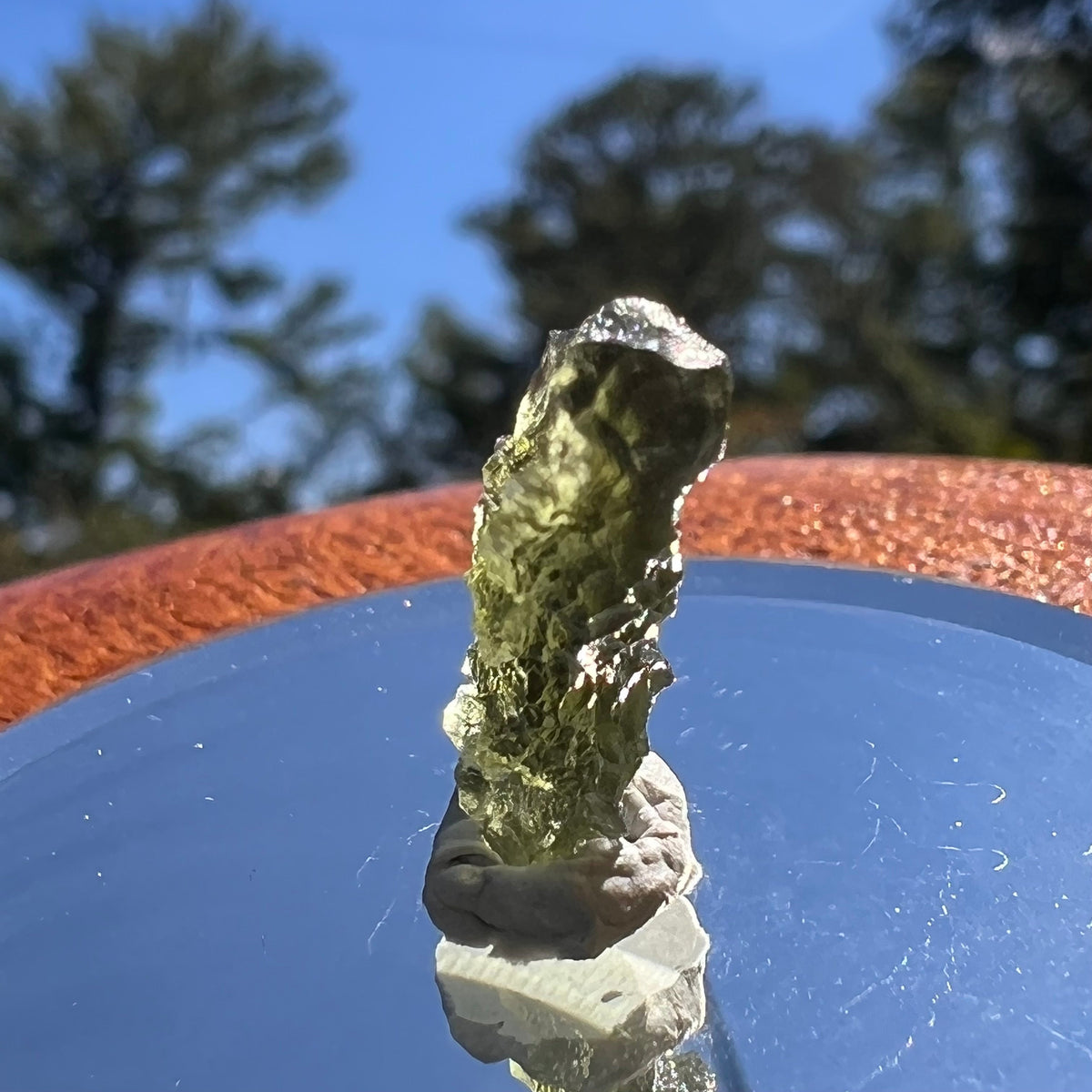 Besednice Moldavite 1.14 grams #411-Moldavite Life