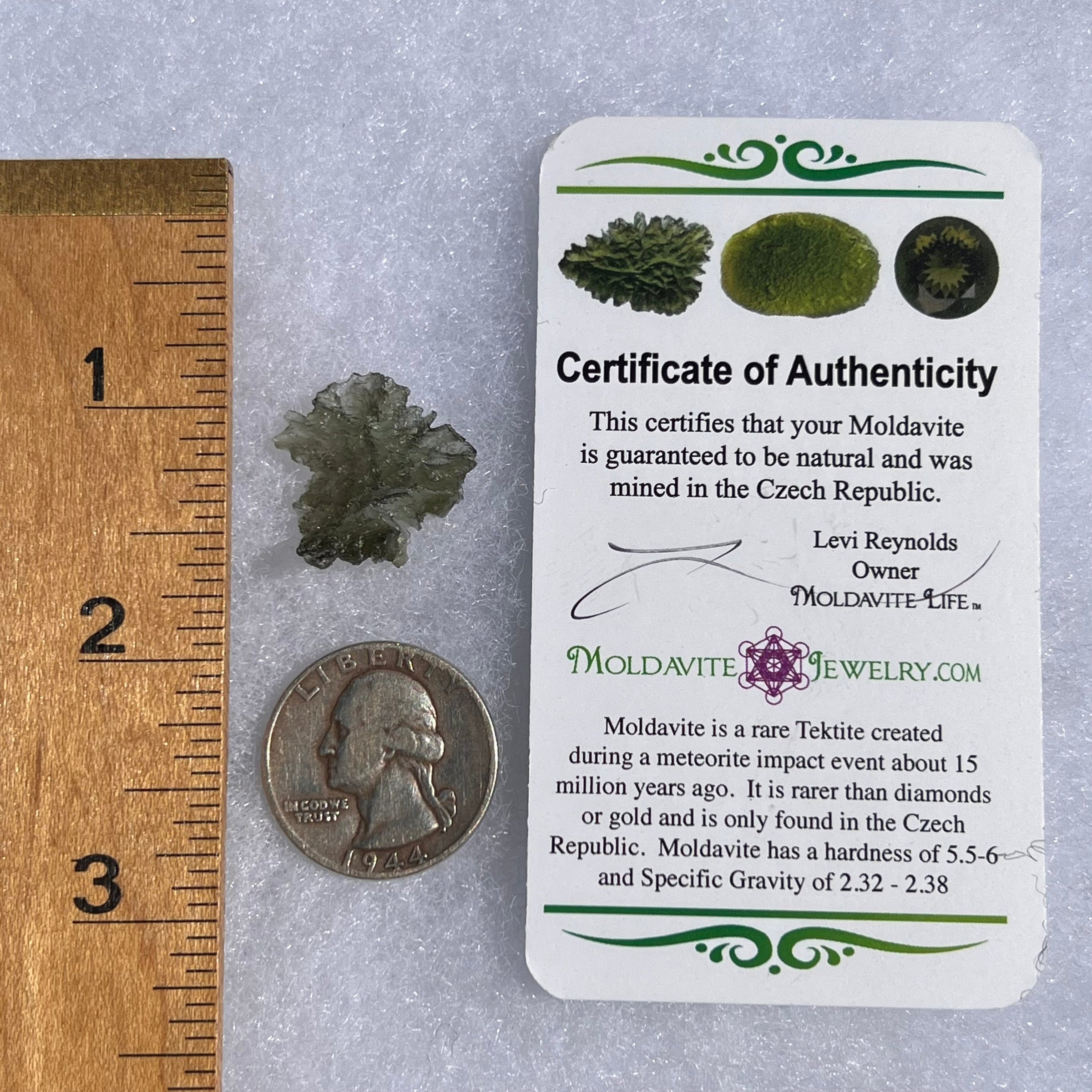 Besednice Moldavite 1.3 grams #369-Moldavite Life