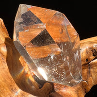 Brookite in Quartz Crystal #248-Moldavite Life