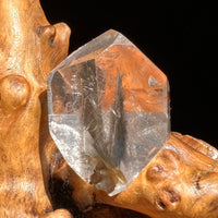 Brookite in Quartz Crystal #253-Moldavite Life