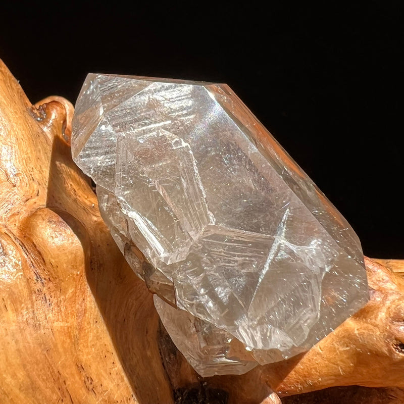 Brookite in Quartz Crystal #255-Moldavite Life