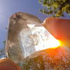 Brookite in Quartz Crystal #258-Moldavite Life
