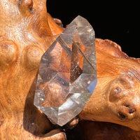 Brookite in Quartz Crystal #259-Moldavite Life