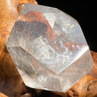 Brookite in Quartz Crystal #263-Moldavite Life
