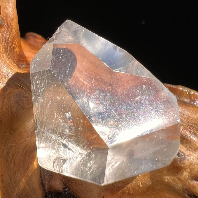 Brookite in Quartz Crystal #268-Moldavite Life
