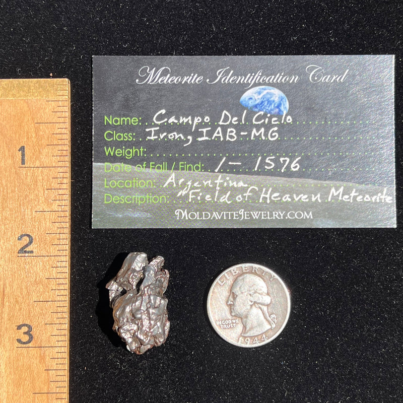 Campo Del Cielo Meteorite 23.6 grams #74-Moldavite Life