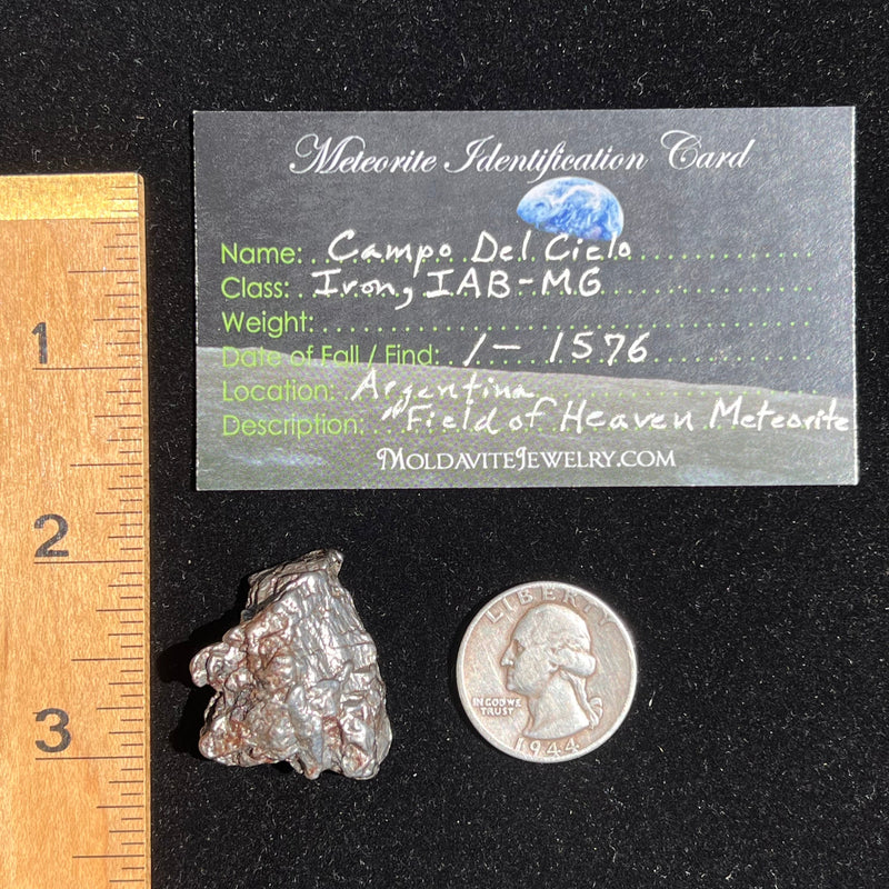 Campo Del Cielo Meteorite 26.9 grams #43-Moldavite Life