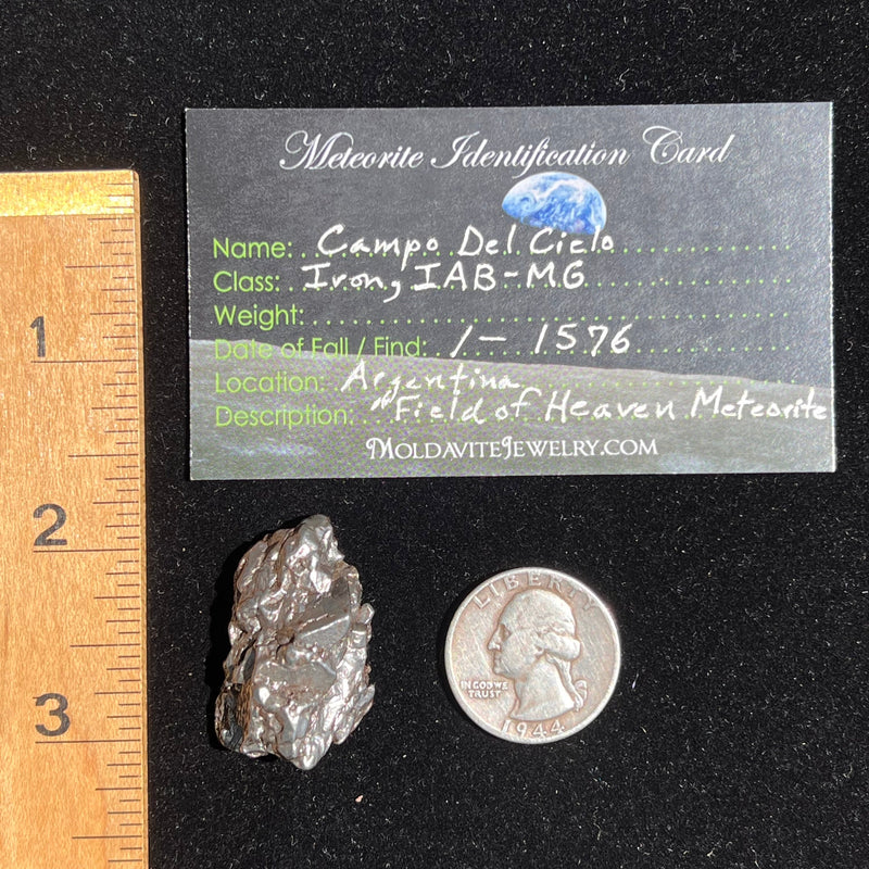 Campo Del Cielo Meteorite 27.8 grams #42-Moldavite Life