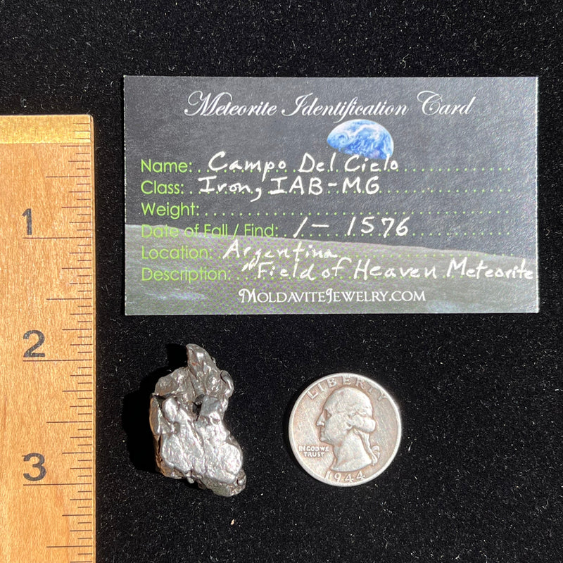 Campo Del Cielo Meteorite 28.8 grams #41-Moldavite Life