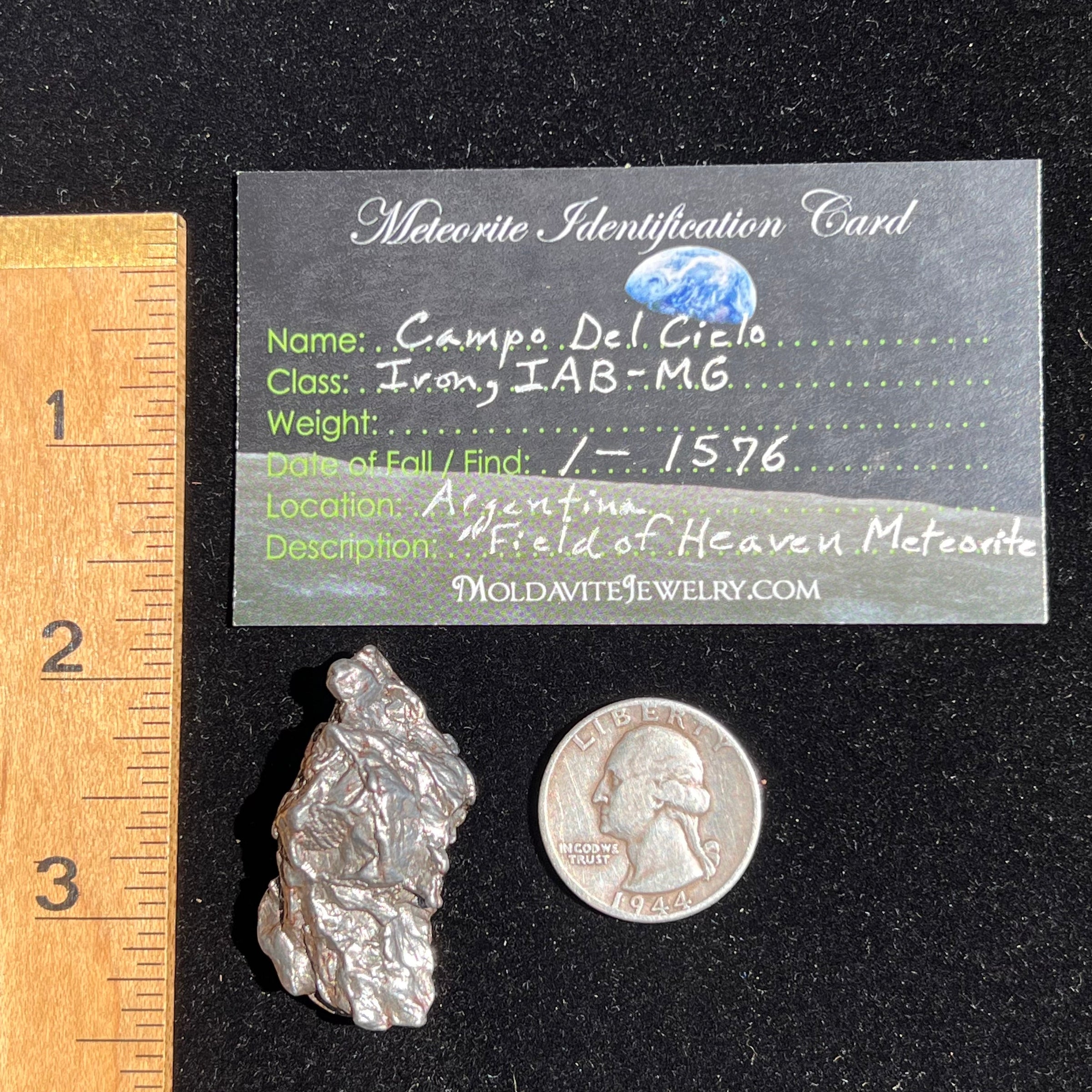 Campo Del Cielo Meteorite 29.5 grams #79-Moldavite Life