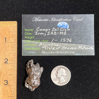 Campo Del Cielo Meteorite 34.1 grams #51-Moldavite Life